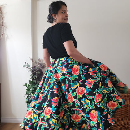 FLORA FULL CIRCLE SKIRT