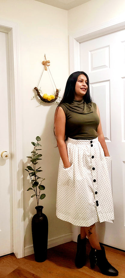 POLKA-DOT SKIRT